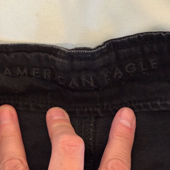 American Eagle Outfitters High Waist Black Denim Shorts - Picture 2 of 10